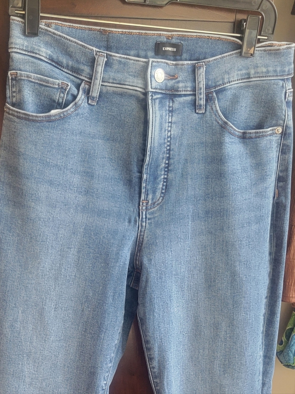 Express Women's Light Blue Bootcut Jeans - Picture 11 of 12